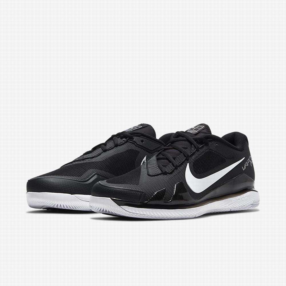 Tenisove Tenisky Nike NikeCourt Air Zoom Vapor Pro Hard Court Panske Čierne Biele | SK372859