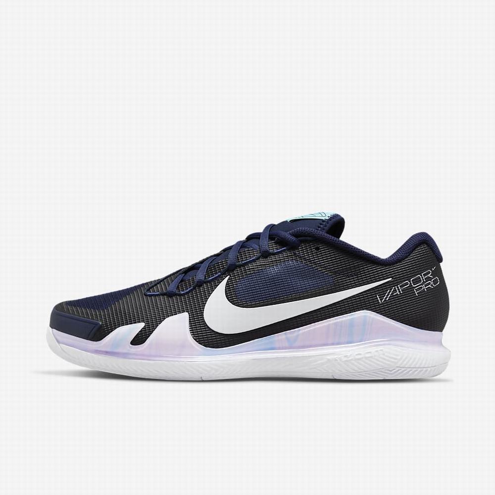 Tenisove Tenisky Nike NikeCourt Air Zoom Vapor Pro Hard Court Panske Námornícka Modrá Biele | SK623581