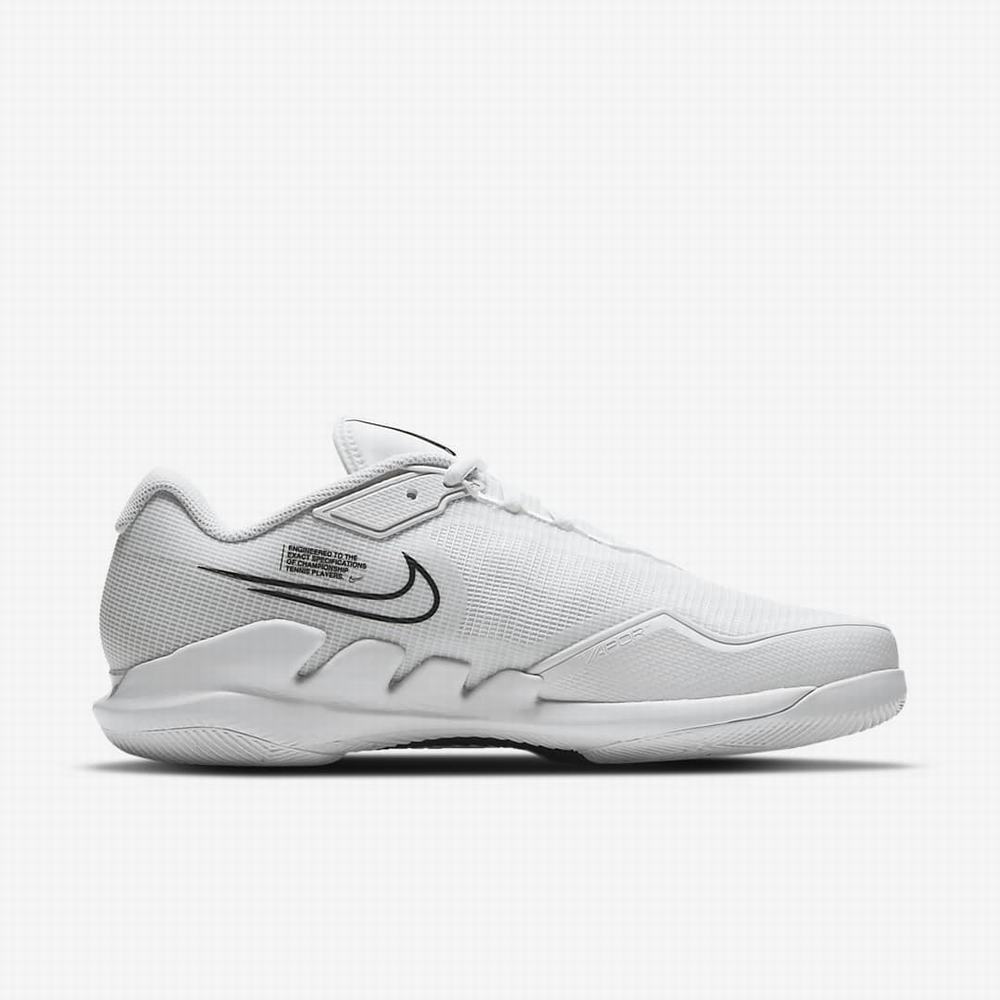 Tenisove Tenisky Nike NikeCourt Air Zoom Vapor Pro Hard Court Panske Biele Čierne | SK794218