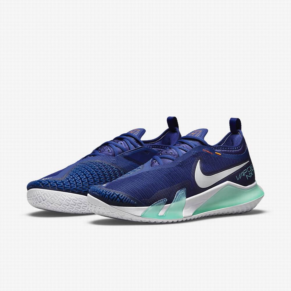 Tenisove Tenisky Nike NikeCourt React Vapor NXT Hard Court Panske Kráľovská Modrá Tyrkysové Oranžové Biele | SK143790