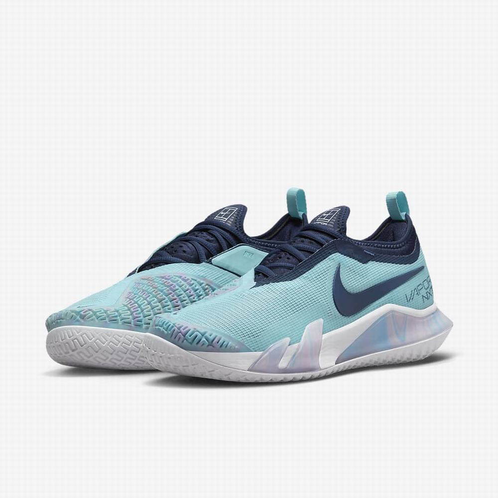 Tenisove Tenisky Nike NikeCourt React Vapor NXT Damske Biele Námornícka Modrá | SK287946