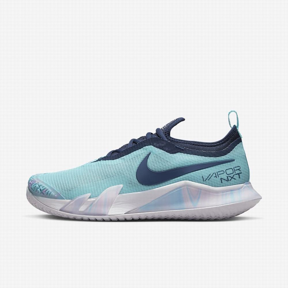 Tenisove Tenisky Nike NikeCourt React Vapor NXT Damske Biele Námornícka Modrá | SK287946