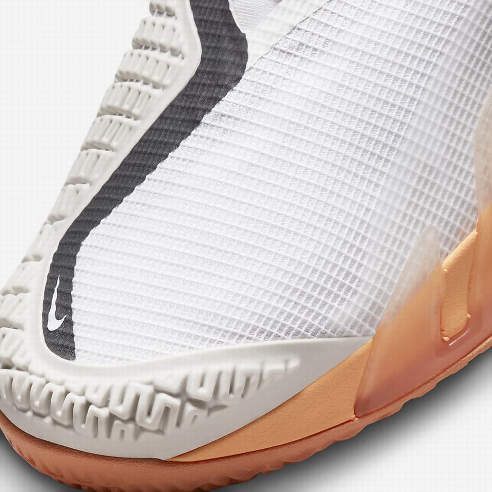 Tenisove Tenisky Nike NikeCourt React Vapor NXT Hard Court Panske Biele Oranžové Hnedožltý | SK374159