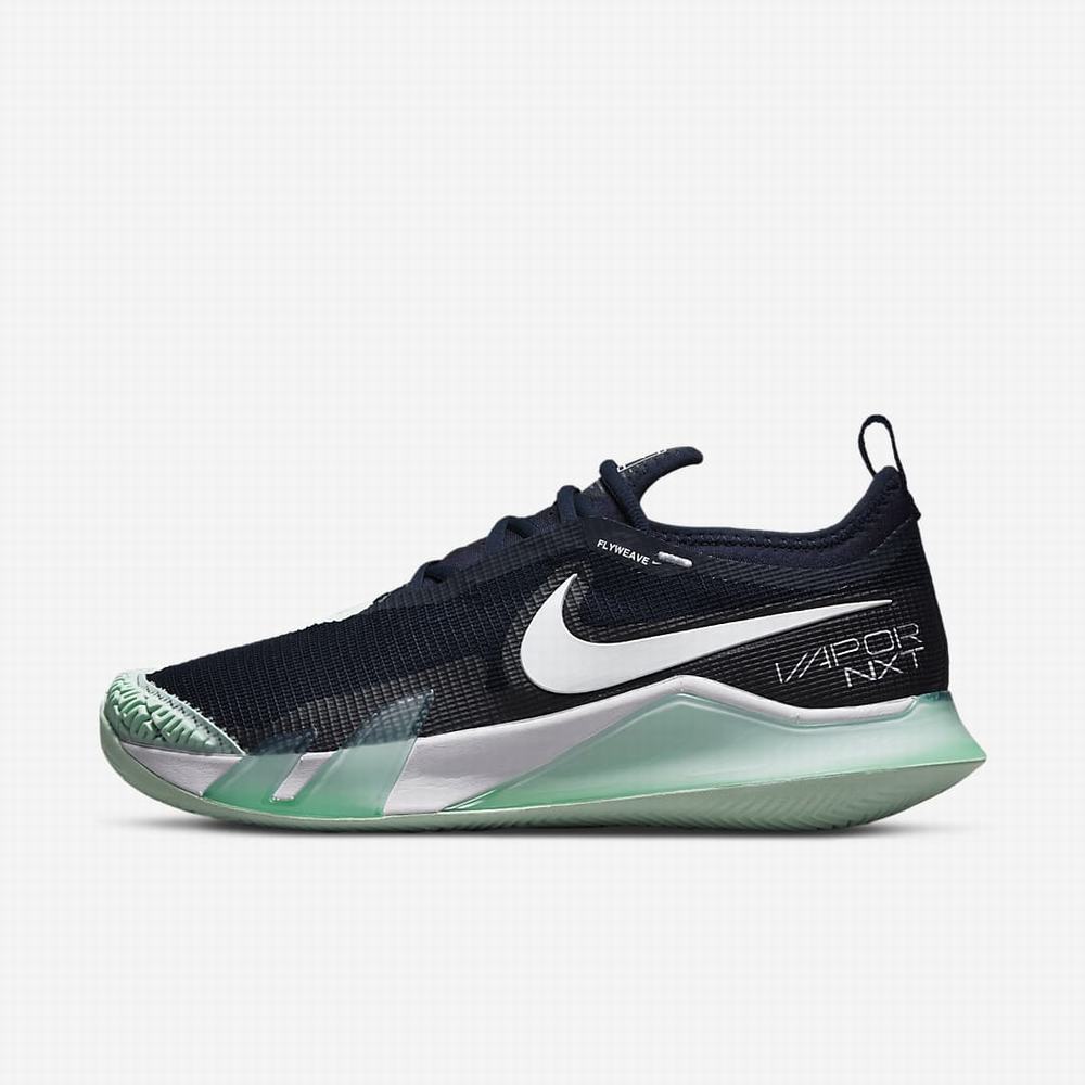 Tenisove Tenisky Nike NikeCourt React Vapor NXT Damske Obsidian Mätové Biele | SK405369