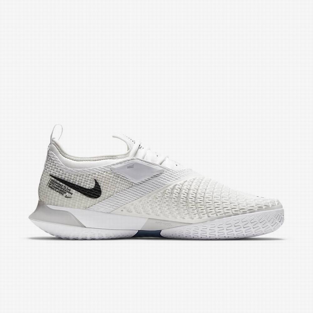 Tenisove Tenisky Nike NikeCourt React Vapor NXT Hard Court Panske Biele Siva Čierne | SK631285