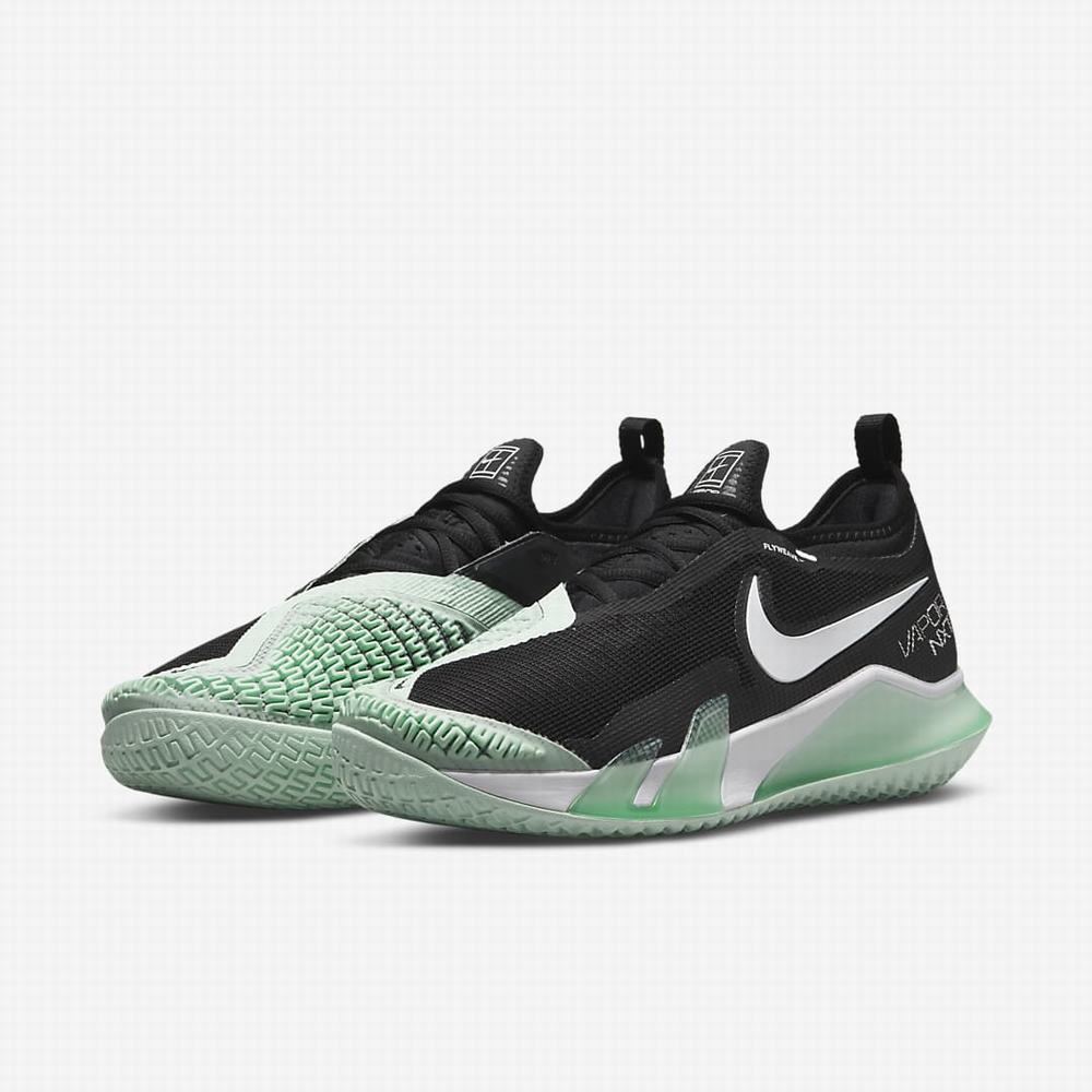 Tenisove Tenisky Nike NikeCourt React Vapor NXT Hard Court Panske Čierne Mätové Biele | SK891245