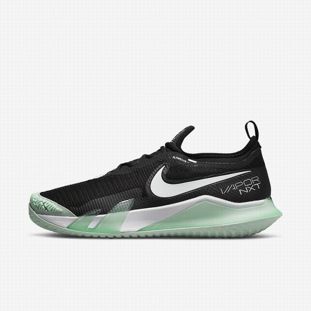 Tenisove Tenisky Nike NikeCourt React Vapor NXT Hard Court Panske Čierne Mätové Biele | SK891245