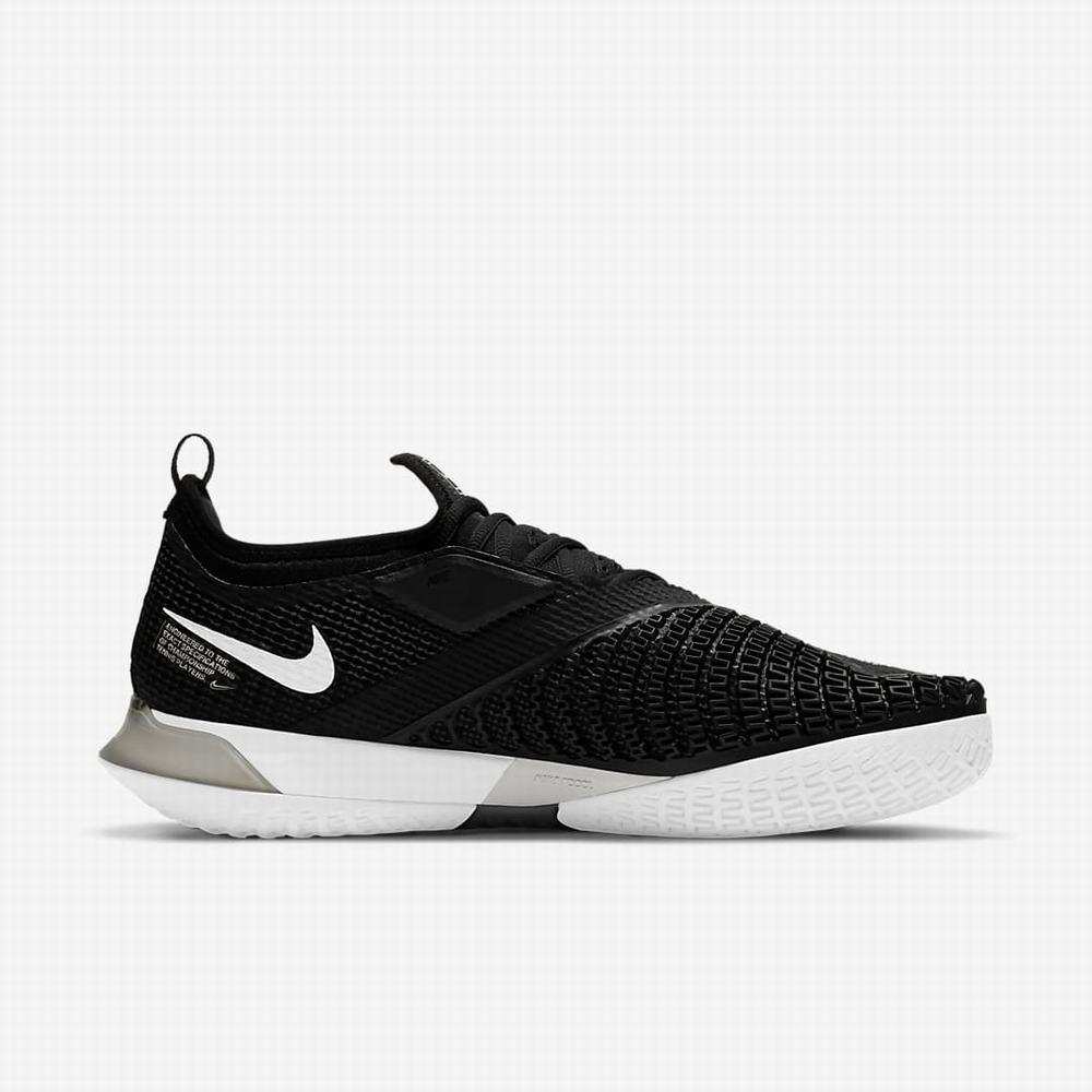 Tenisove Tenisky Nike NikeCourt React Vapor NXT Hard Court Panske Čierne Biele | SK941827