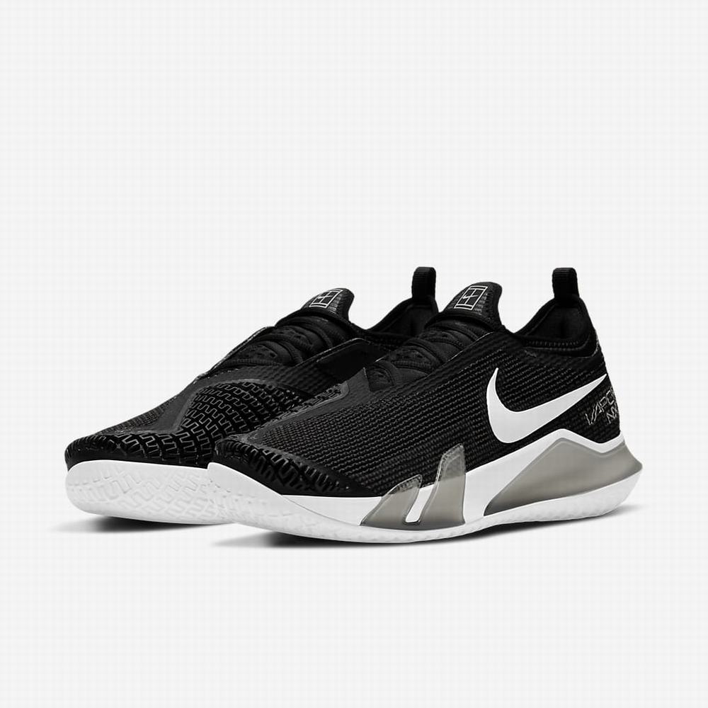 Tenisove Tenisky Nike NikeCourt React Vapor NXT Hard Court Panske Čierne Biele | SK941827