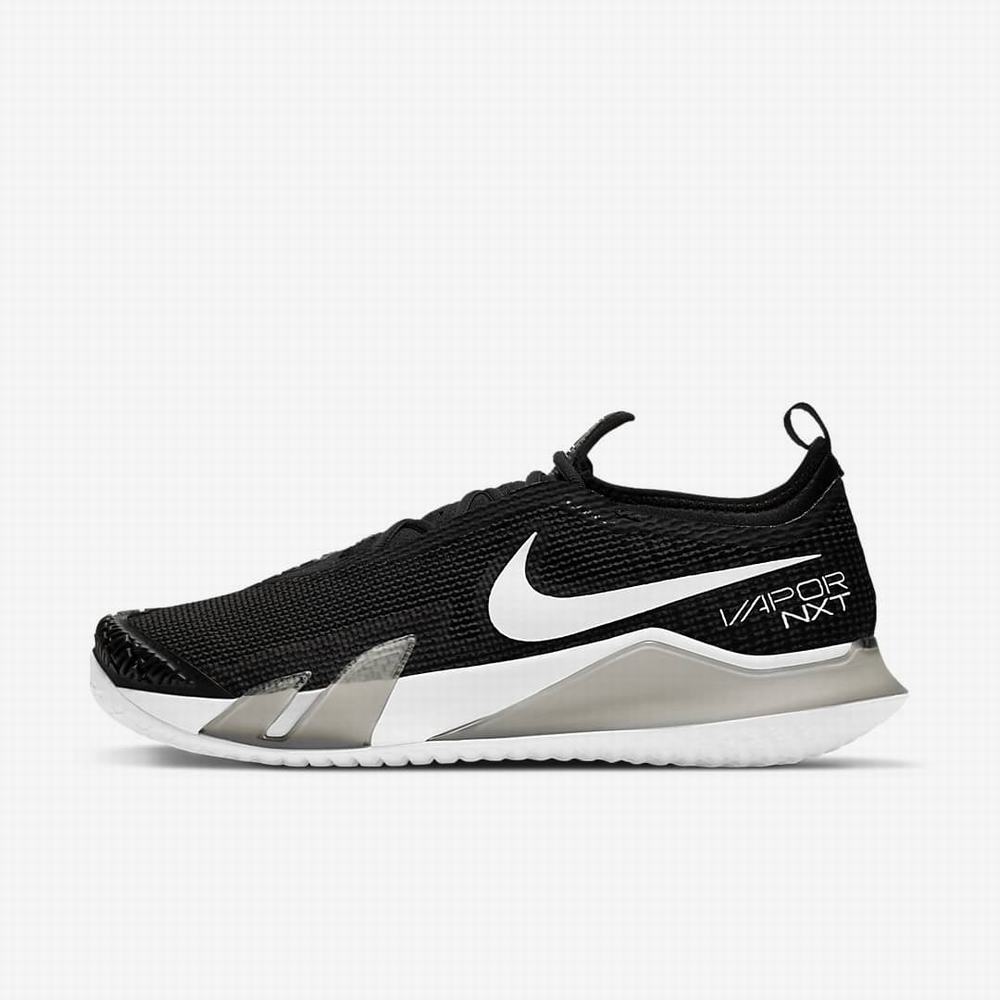 Tenisove Tenisky Nike NikeCourt React Vapor NXT Hard Court Panske Čierne Biele | SK941827