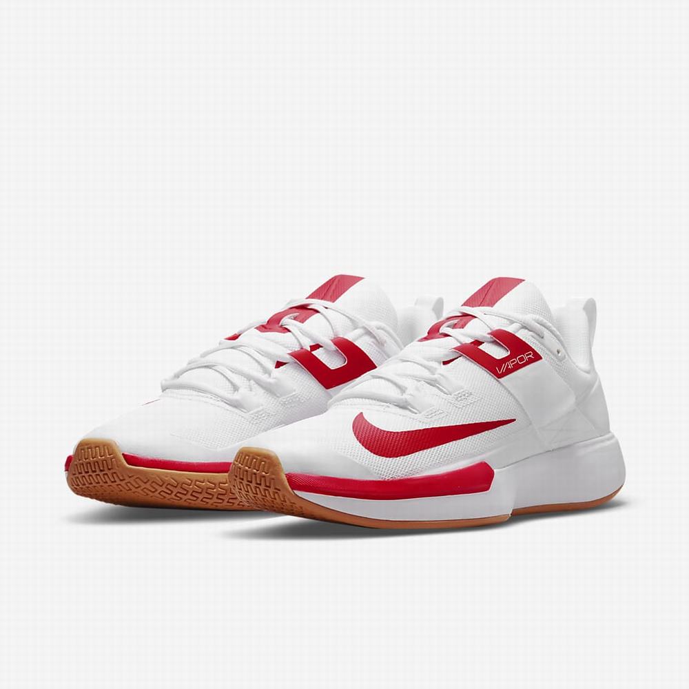 Tenisove Tenisky Nike NikeCourt Vapor Lite Hard Court Panske Biele Hnede Červené | SK079524