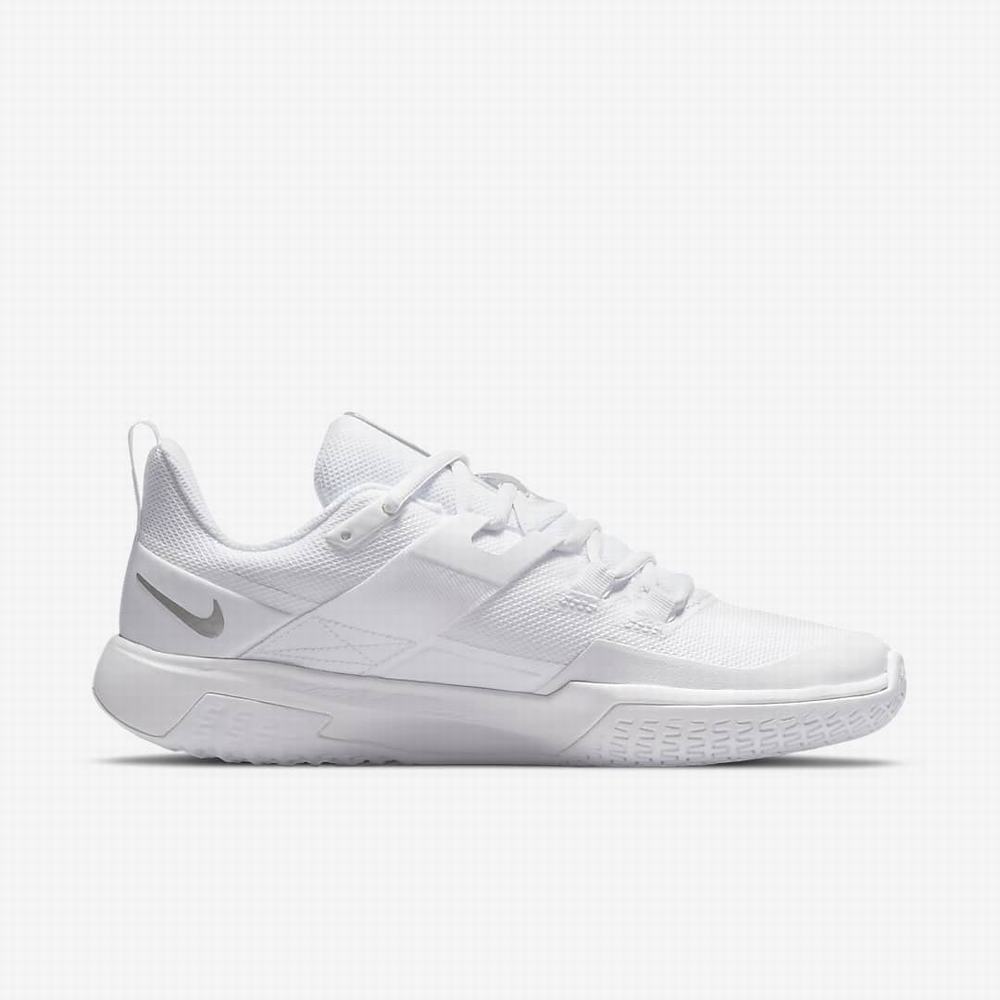 Tenisove Tenisky Nike NikeCourt Vapor Lite Damske Biele Metal Strieborne | SK648709