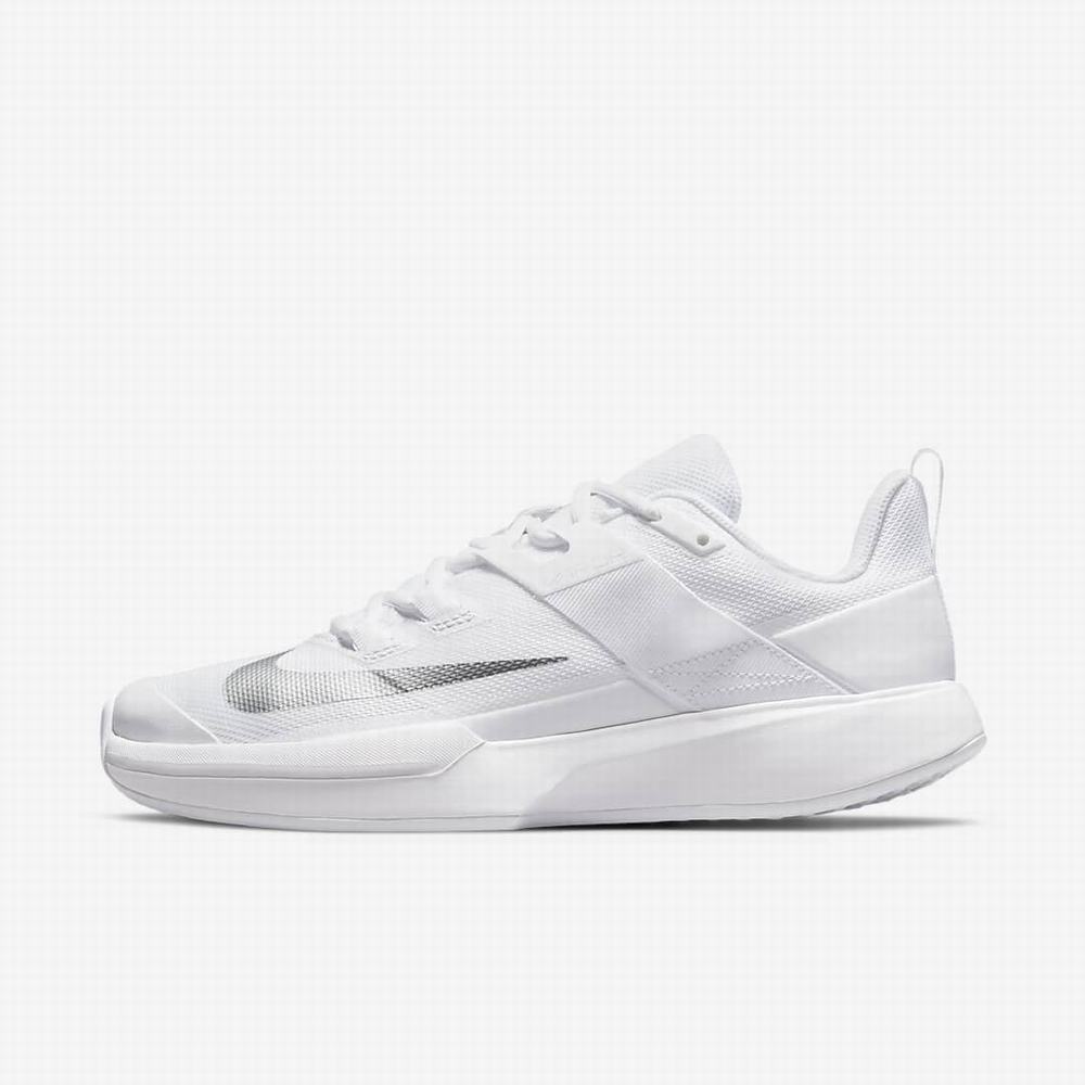 Tenisove Tenisky Nike NikeCourt Vapor Lite Damske Biele Metal Strieborne | SK648709