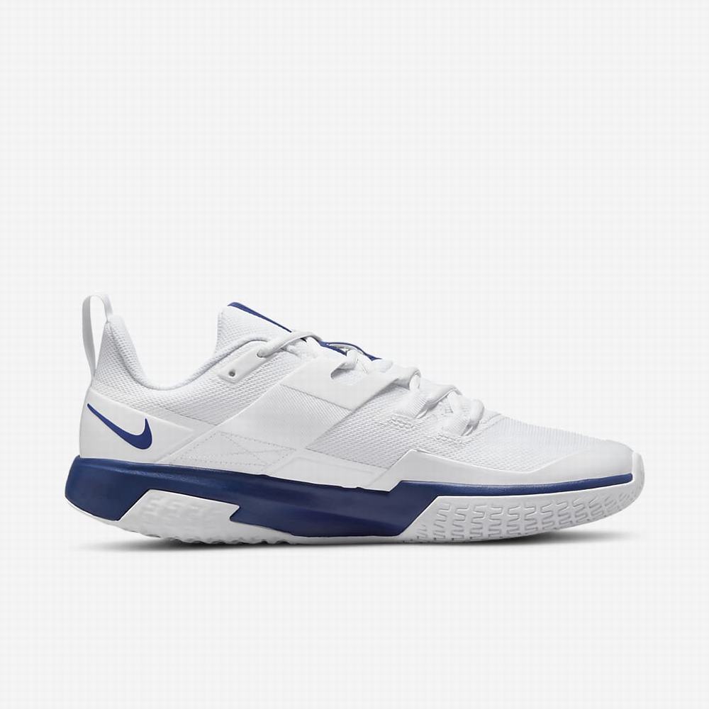 Tenisove Tenisky Nike NikeCourt Vapor Lite Hard Court Panske Biele Kráľovská Modrá | SK841092