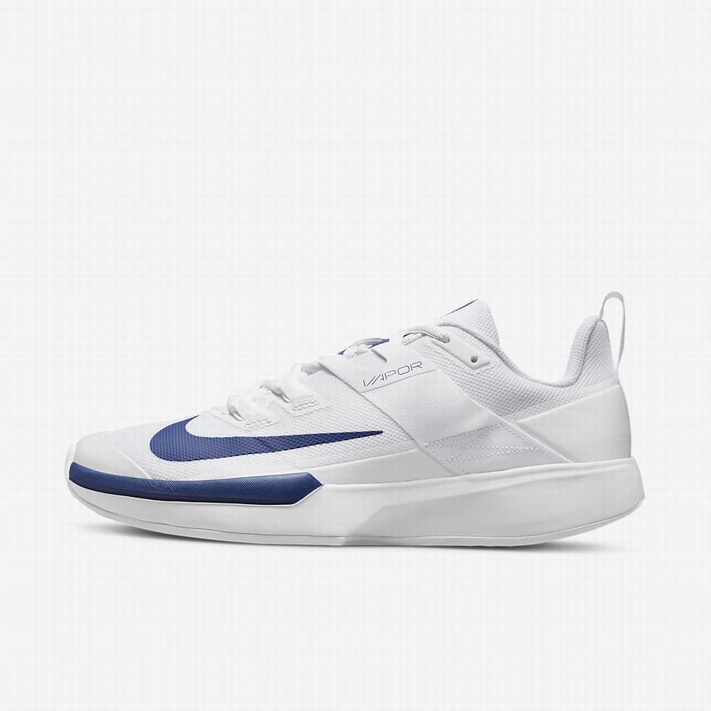 Tenisove Tenisky Nike NikeCourt Vapor Lite Hard Court Panske Biele Kráľovská Modrá | SK841092