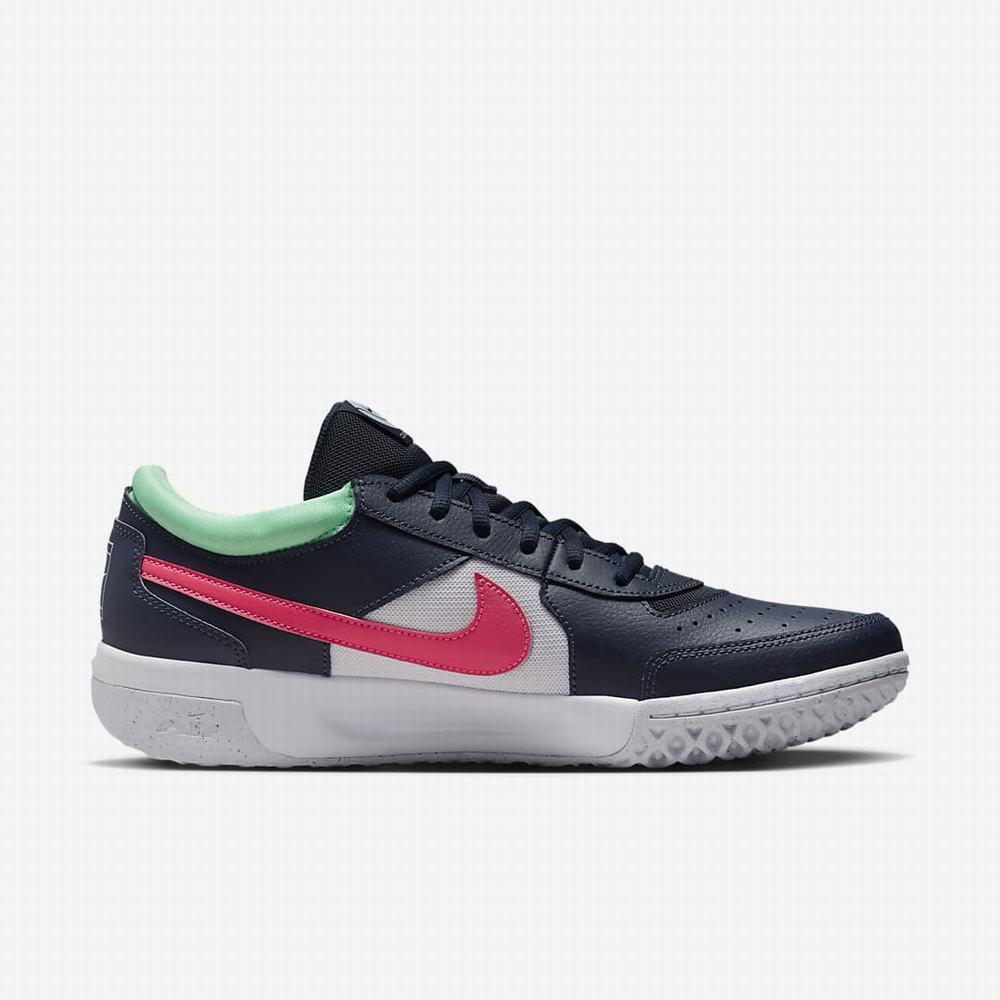 Tenisove Tenisky Nike NikeCourt Zoom Lite 3 Hard Court Panske Obsidian Zelene Biele Ruzove | SK178620