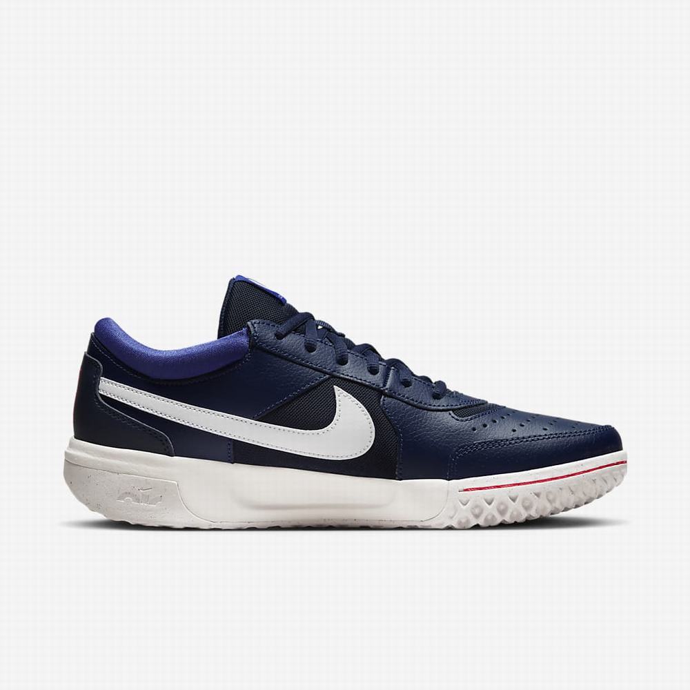 Tenisove Tenisky Nike NikeCourt Zoom Lite 3 Hard Court Panske Námornícka Modrá Biele | SK234865