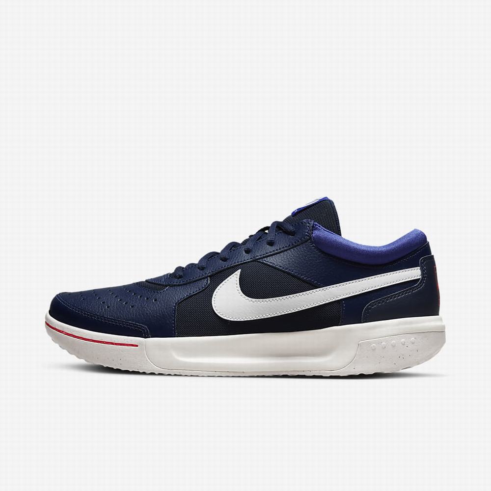 Tenisove Tenisky Nike NikeCourt Zoom Lite 3 Hard Court Panske Námornícka Modrá Biele | SK234865