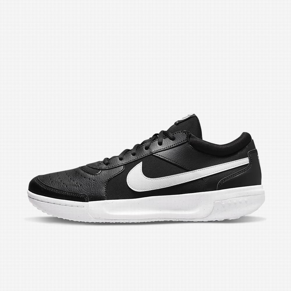 Tenisove Tenisky Nike NikeCourt Zoom Lite 3 Hard Court Panske Čierne Biele | SK498061