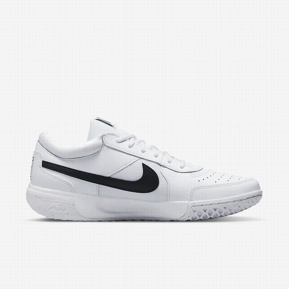 Tenisove Tenisky Nike NikeCourt Zoom Lite 3 Hard Court Panske Biele Čierne | SK764253