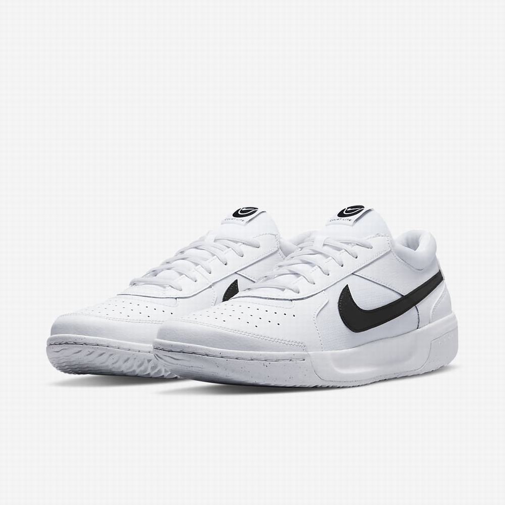 Tenisove Tenisky Nike NikeCourt Zoom Lite 3 Hard Court Panske Biele Čierne | SK764253