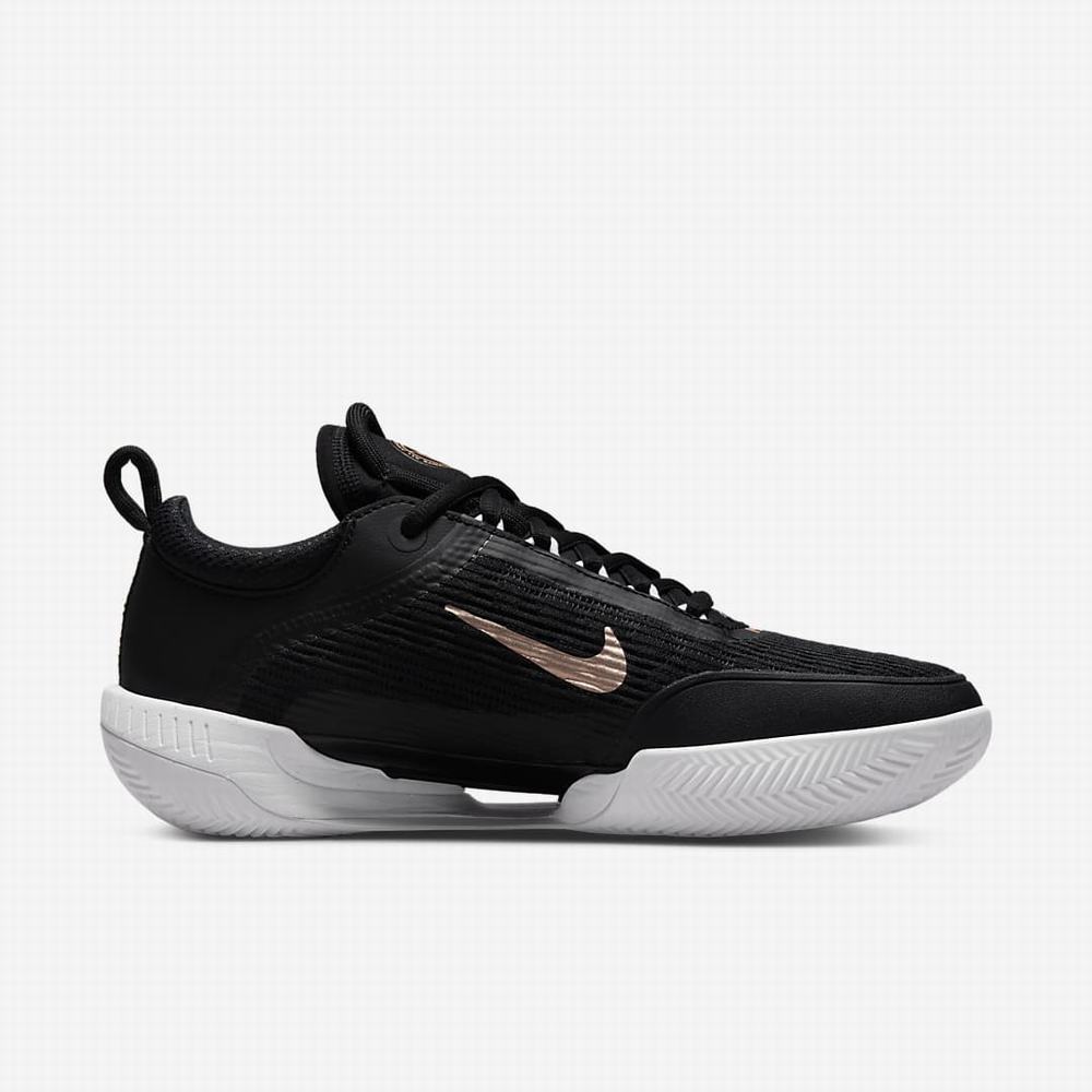 Tenisove Tenisky Nike NikeCourt Zoom NXT Damske Čierne Biele Tmavo Siva Metal Červené | SK149052