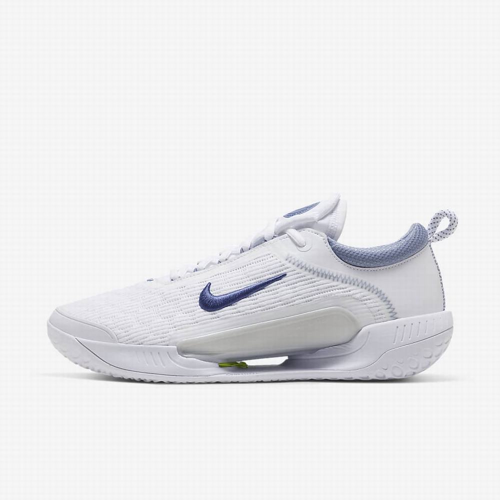 Tenisove Tenisky Nike NikeCourt Zoom NXT Hard Court Panske Biele Siva Siva Námornícka Modrá | SK360289