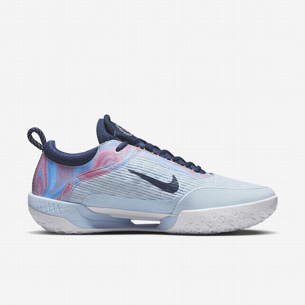 Tenisove Tenisky Nike NikeCourt Zoom NXT Hard Court Panske Modre Biele Oranžové Námornícka Modrá | SK705213