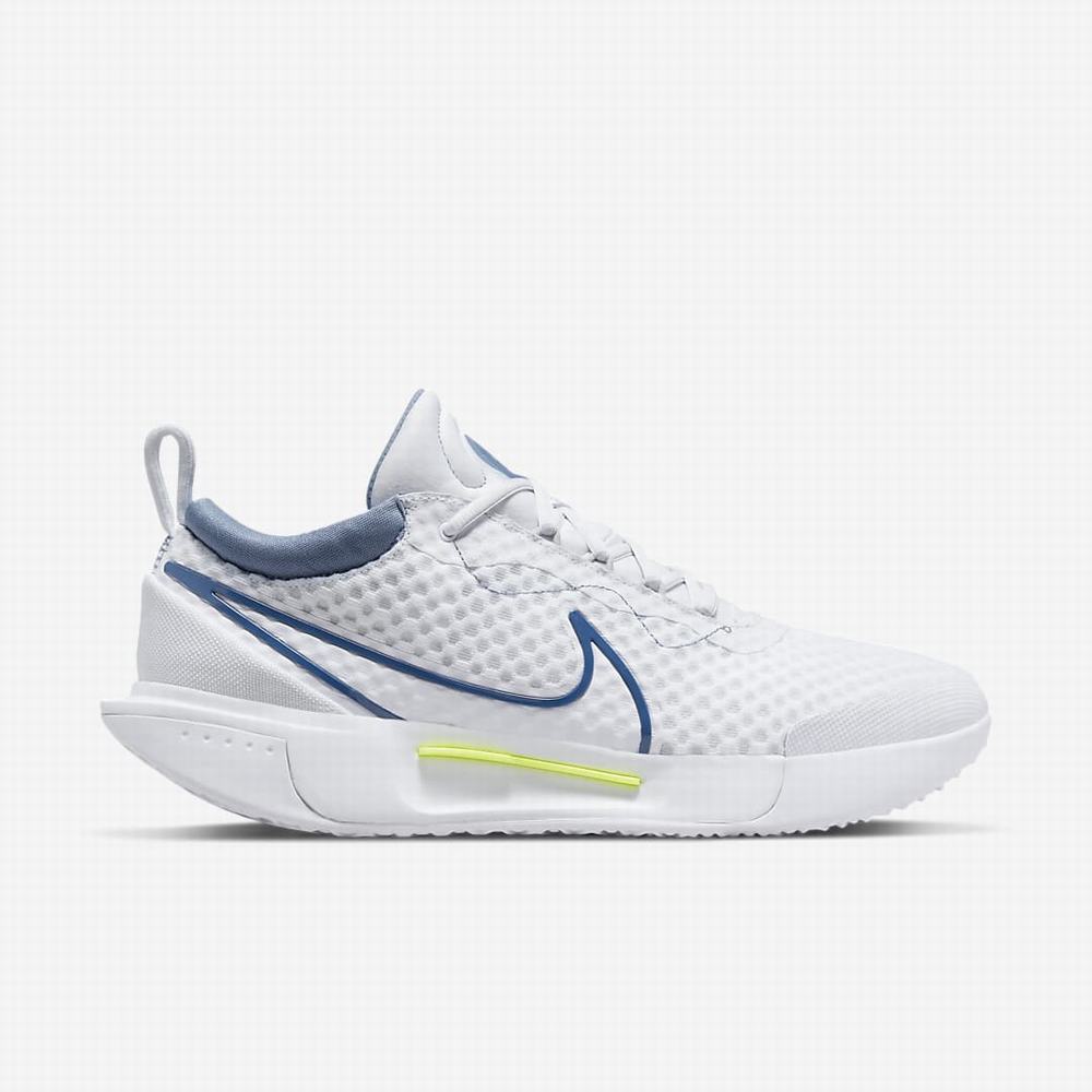 Tenisove Tenisky Nike NikeCourt Zoom Pro Hard Court Panske Biele Siva Siva Námornícka Modrá | SK295017