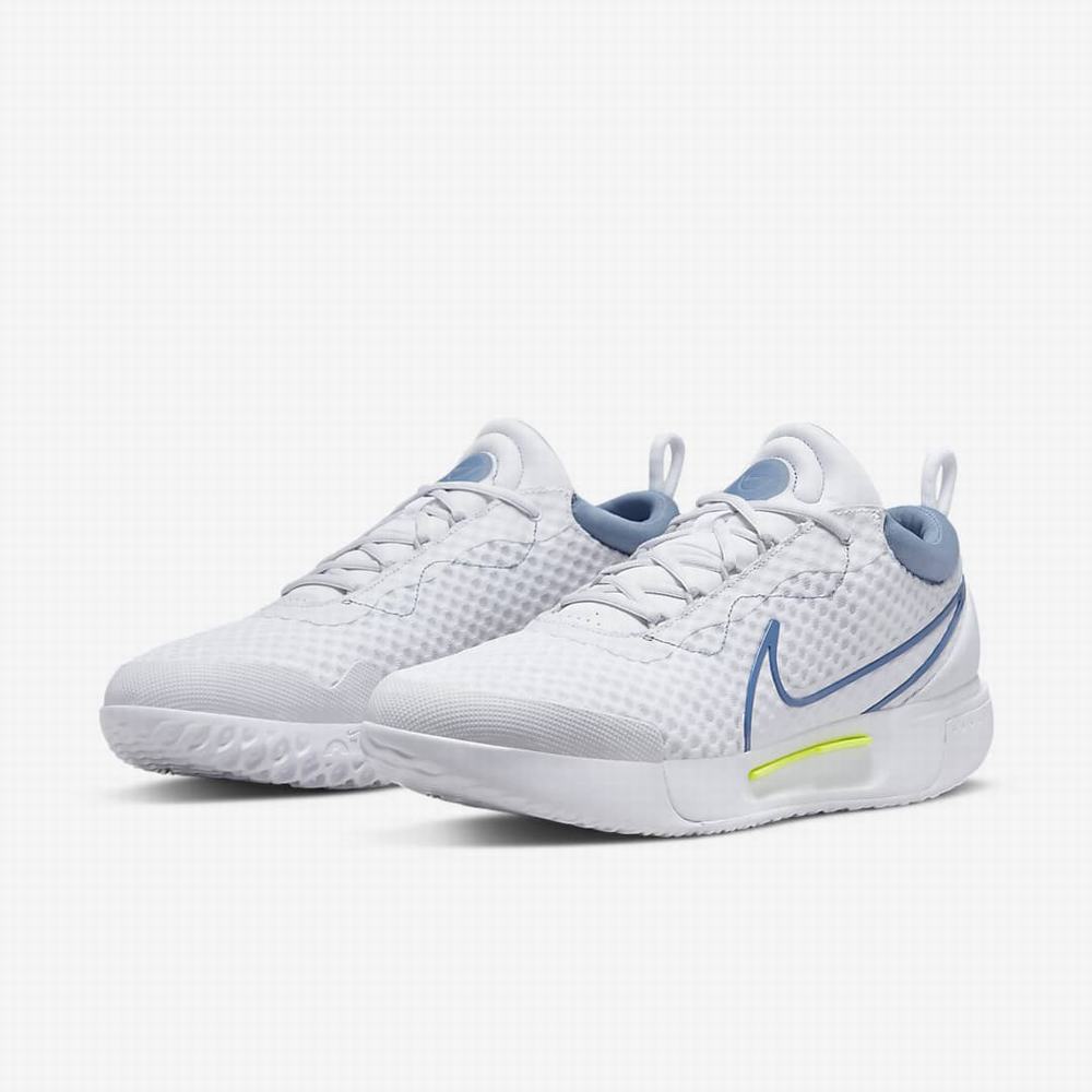 Tenisove Tenisky Nike NikeCourt Zoom Pro Hard Court Panske Biele Siva Siva Námornícka Modrá | SK295017