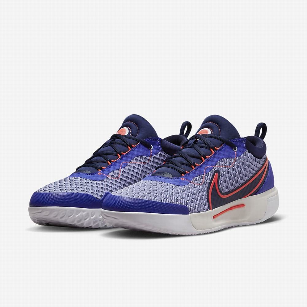 Tenisove Tenisky Nike NikeCourt Zoom Pro Hard Court Panske Námornícka Modrá Svetlo Červené | SK351947