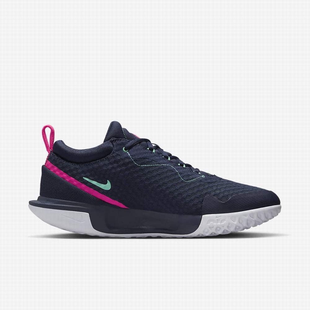 Tenisove Tenisky Nike NikeCourt Zoom Pro Hard Court Panske Obsidian Zelene Biele Ruzove | SK374956