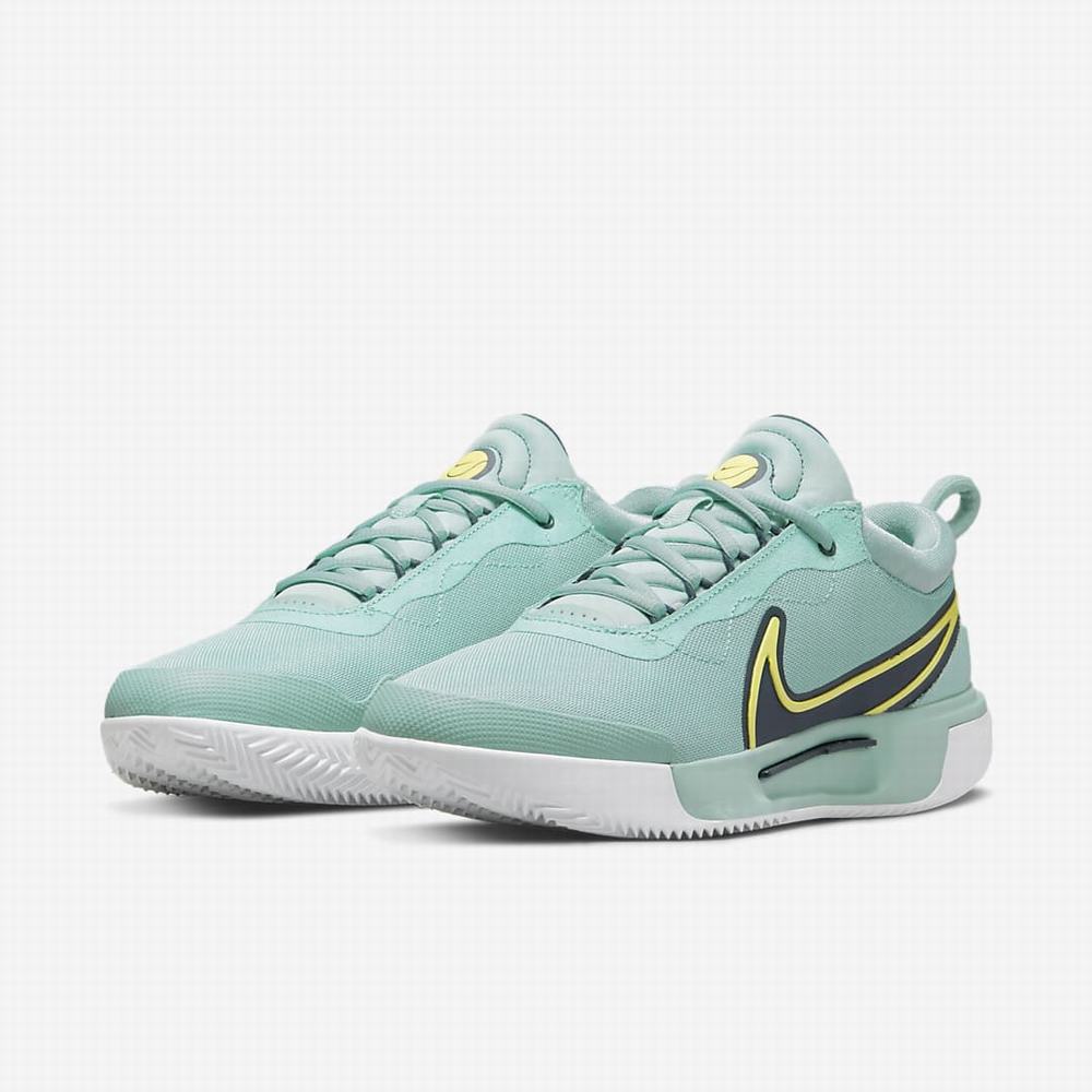 Tenisove Tenisky Nike NikeCourt Zoom Pro Damske Zelene Biele Obsidian | SK705264