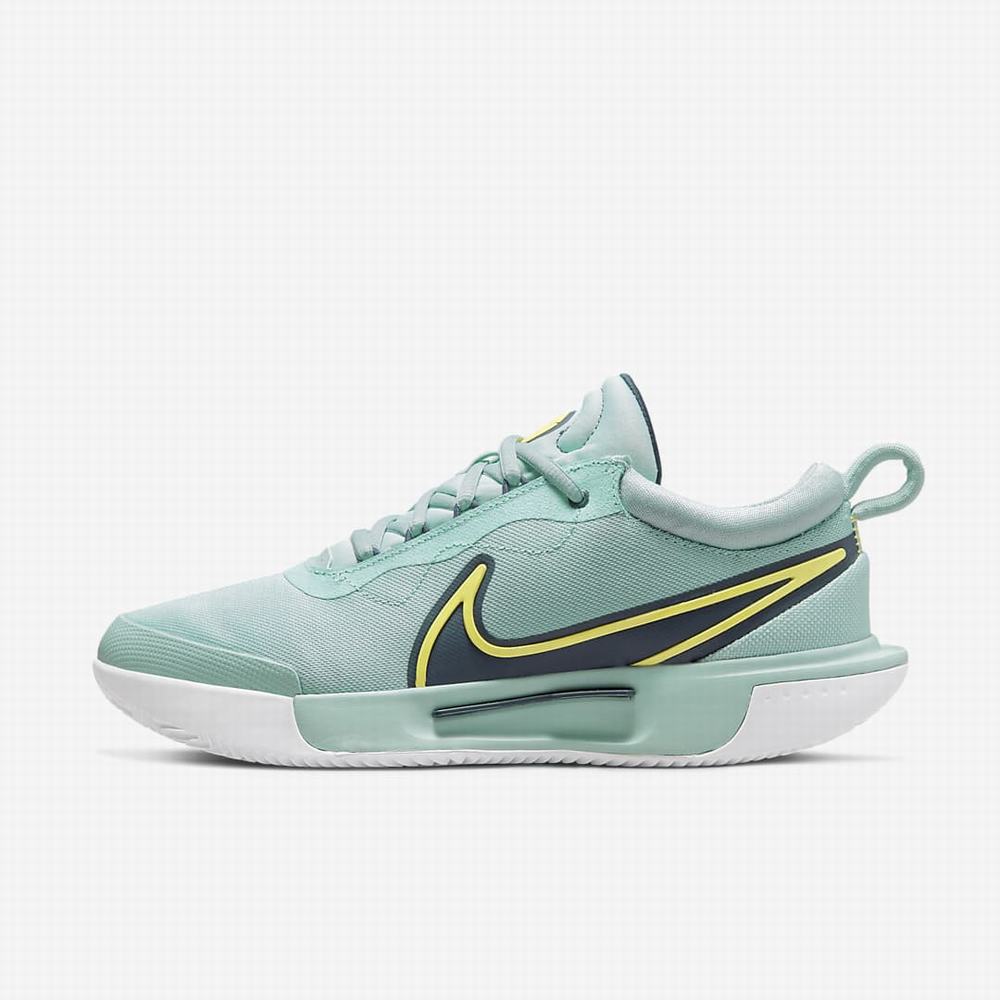 Tenisove Tenisky Nike NikeCourt Zoom Pro Damske Zelene Biele Obsidian | SK705264