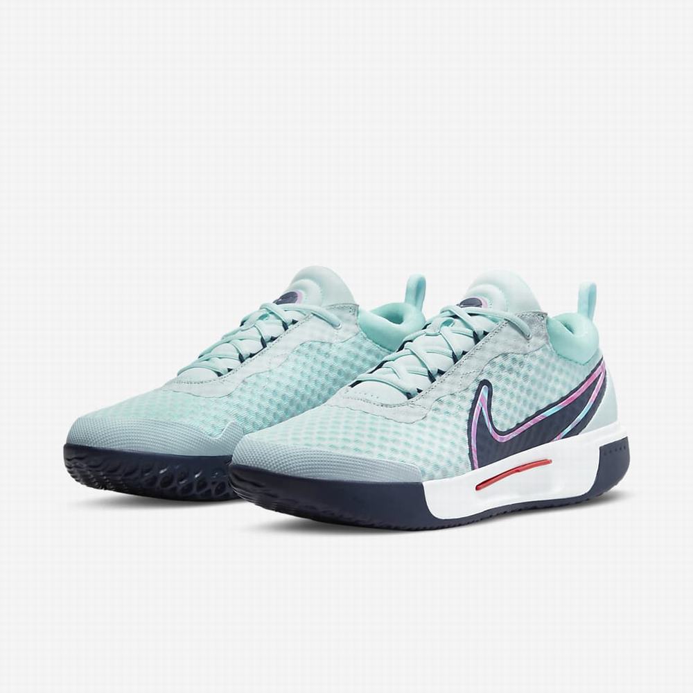 Tenisove Tenisky Nike NikeCourt Zoom Pro Hard Court Panske Modre Biele Námornícka Modrá | SK739806