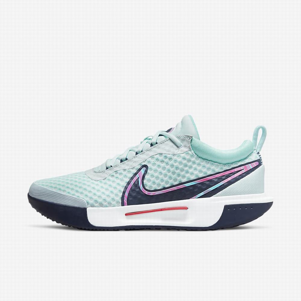 Tenisove Tenisky Nike NikeCourt Zoom Pro Hard Court Panske Modre Biele Námornícka Modrá | SK739806