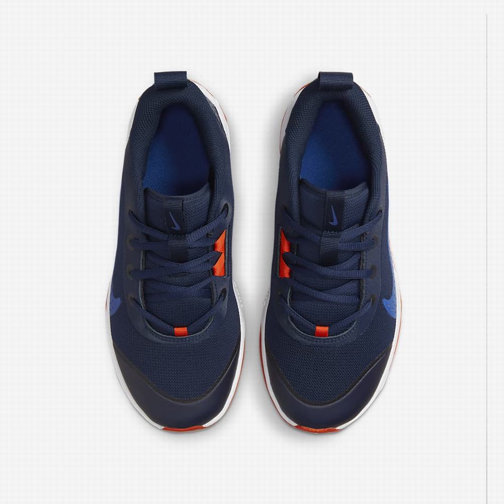 Tenisove Tenisky Nike Omni Multi-Court Detske Námornícka Modrá Kráľovská Modrá Biele Oranžové | SK872930