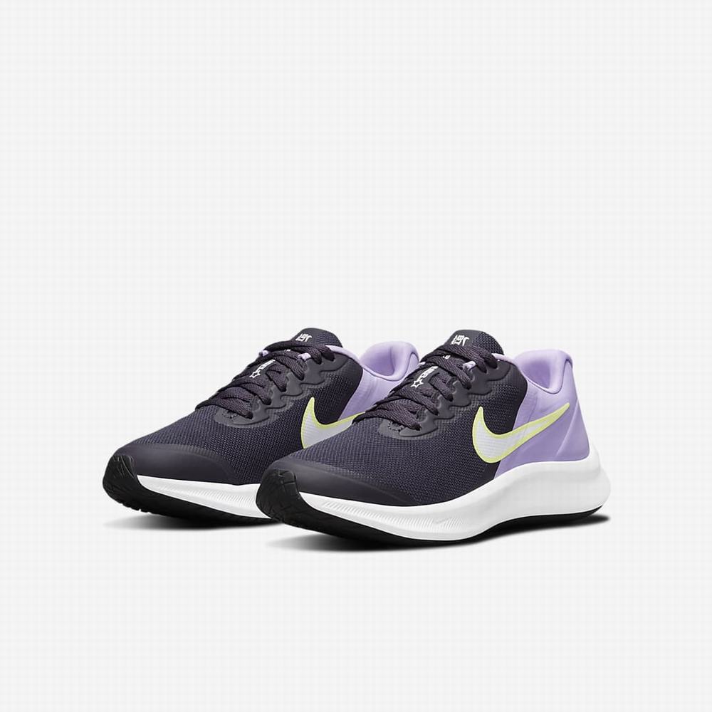 Vychadzkove Topanky Nike Star Runner 3 Detske Nachový Biele | SK752604