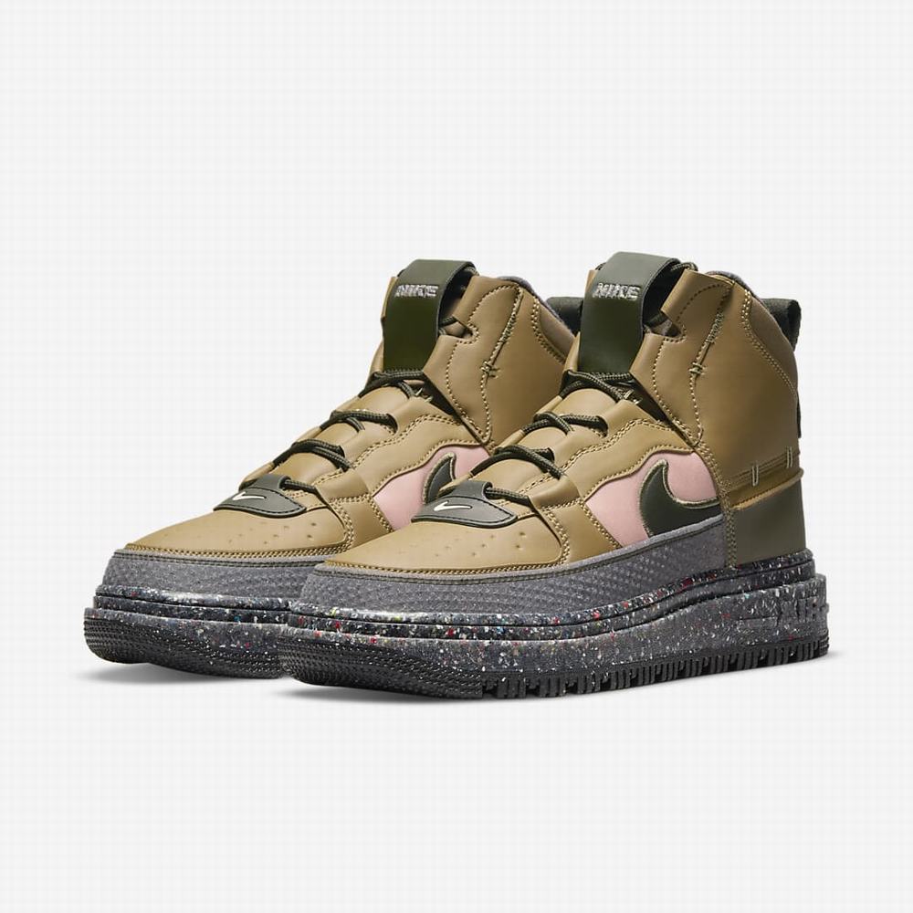 Zimne Topanky Nike Air Force 1 Damske Hnede Olivovo Zelená Ruzove | SK076291