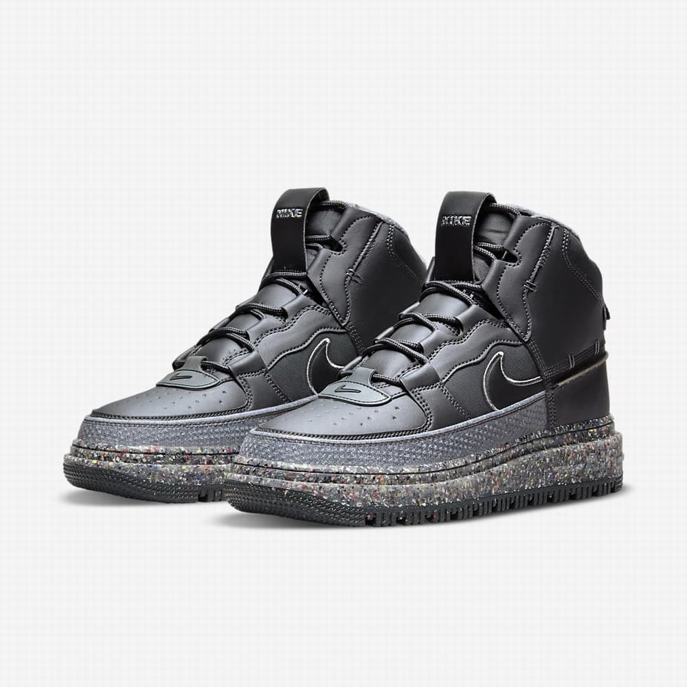 Zimne Topanky Nike Air Force 1 Damske Tmavo Siva Siva Tmavo Siva Čierne | SK365712