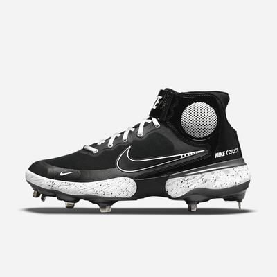 Baseballové Topanky Nike Alpha Huarache Elite 3 Mid Panske Čierne Biele Metal Tmavo Siva Čierne | SK201897