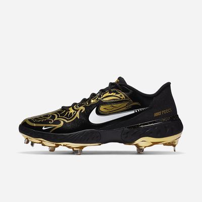 Baseballové Topanky Nike Alpha Huarache Elite 3 Low Premium Panske Čierne Metal Zlate Biele | SK208594