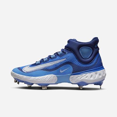 Baseballové Topanky Nike Alpha Huarache Elite 4 Mid Panske Kráľovská Modrá Modre Biele | SK740596