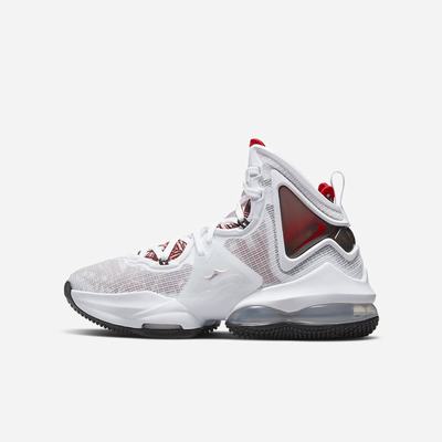 Basketbalove Tenisky Nike LeBron 19 Detske Biele Čierne Červené | SK798206