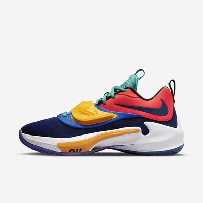 Basketbalove Tenisky Nike Zoom Freak 3 Panske Svetlo Červené Zlate Modre Svetlomodrá Tyrkysové Námornícka Modr | SK274036