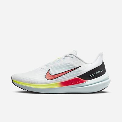 Bezecke Topanky Nike Air Winflo 9 Damske Biele Čierne Svetlo Červené | SK072496