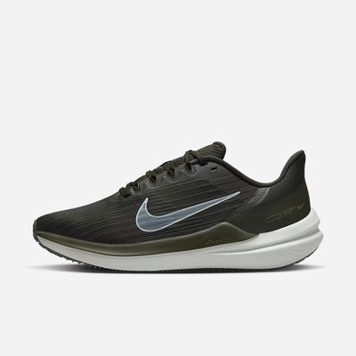 Bezecke Topanky Nike Air Winflo 9 Panske Olivovo Zelená Hnedožltý Modre | SK029376