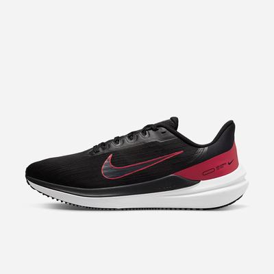 Bezecke Topanky Nike Air Winflo 9 Panske Čierne Tmavo Siva Siva Červené | SK587193