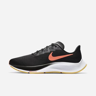 Bezecke Topanky Nike Air Zoom Pegasus 37 Panske Čierne Tmavo Siva Biele Svetlo Mango | SK460758