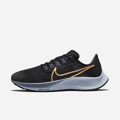 Bezecke Topanky Nike Air Zoom Pegasus 38 Damske Čierne Modre Siva Metal Zlate | SK453601